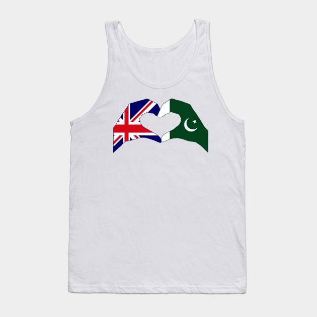 We Heart UK & Pakistan Patriot Flag Series Tank Top by Village Values